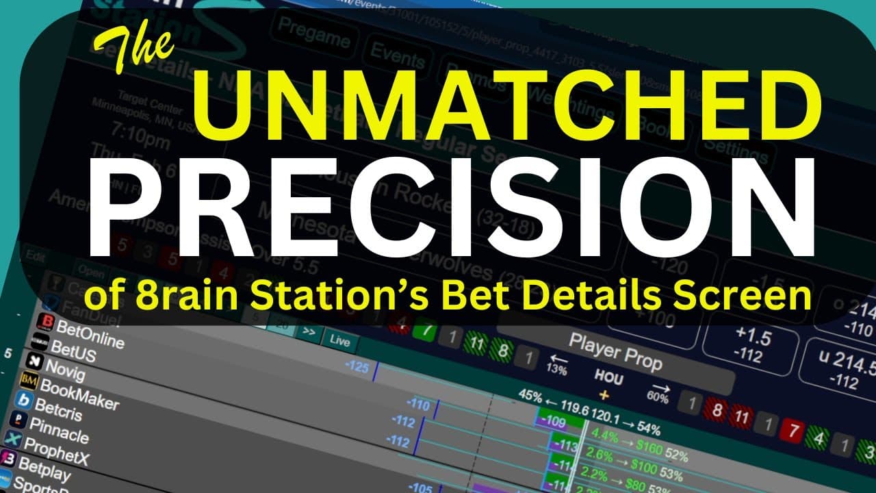 The Unmatched Precision of 8rain Station's Bet Details Screen
