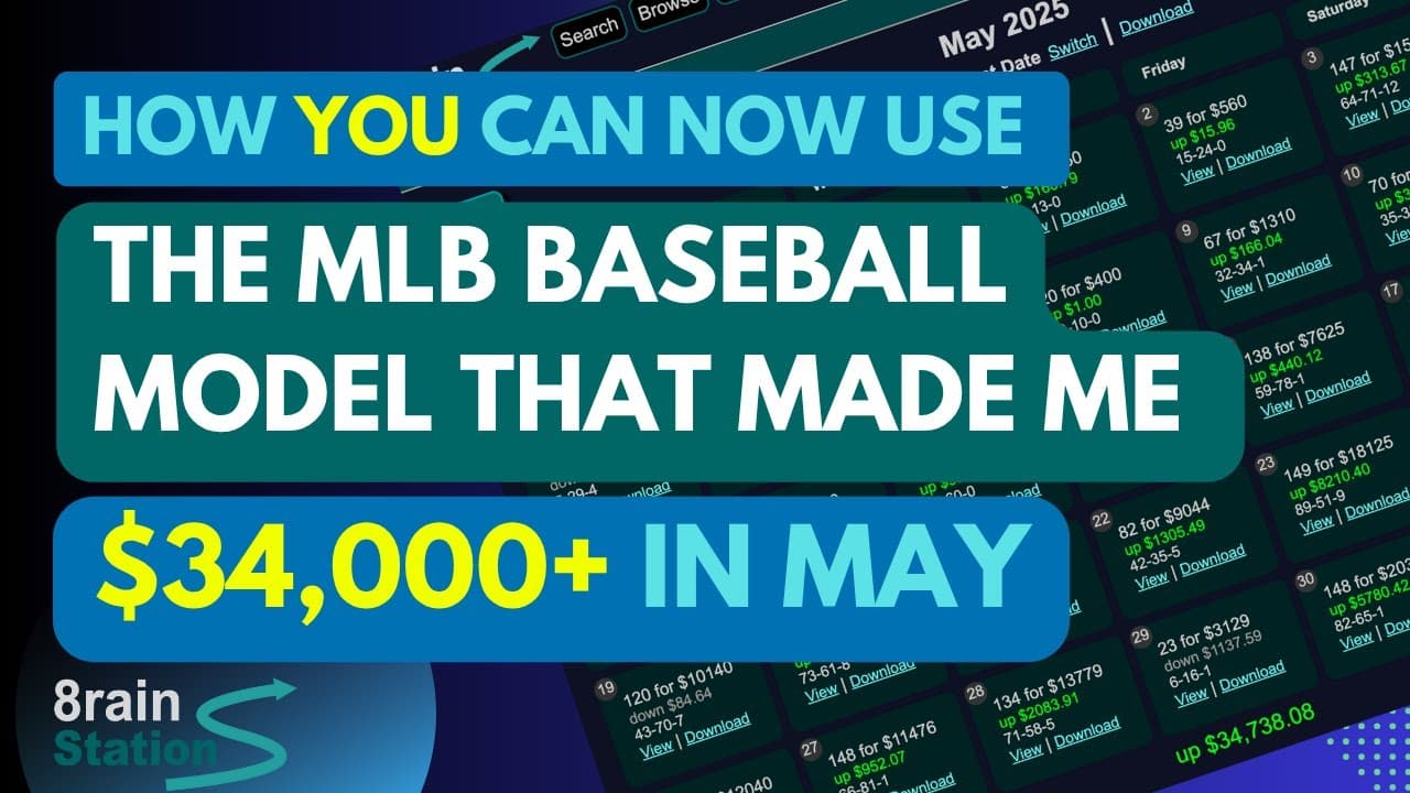 How You Can Now Use the MLB Model that Made Me $34k in May