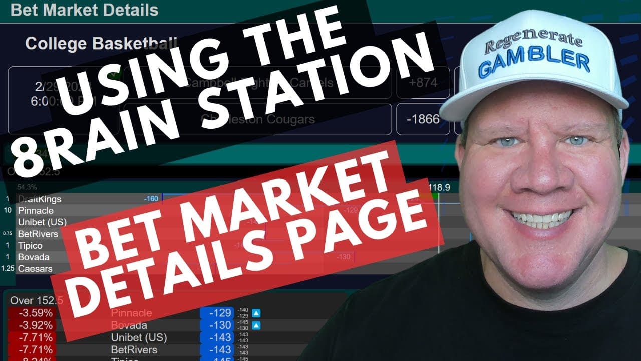 Understanding the 8rain Station Bet Market Details Page