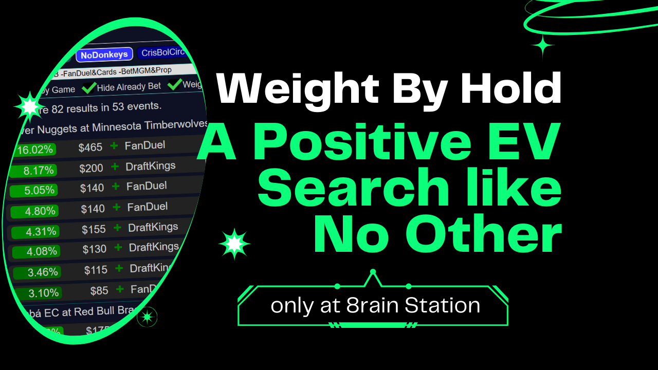 Weight By Hold: A Positive EV Search like No Other – Only at 8rain Station