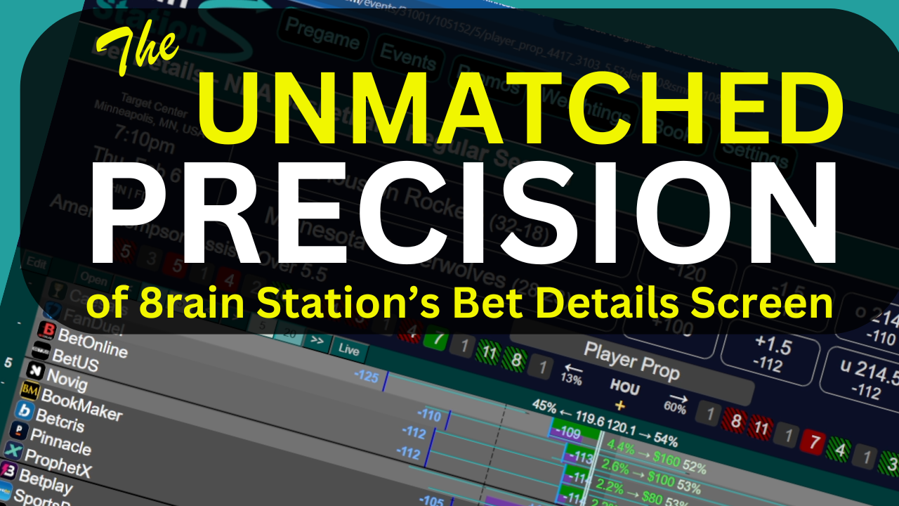 The Unmatched Precision of 8rain Station’s Bet Details Screen