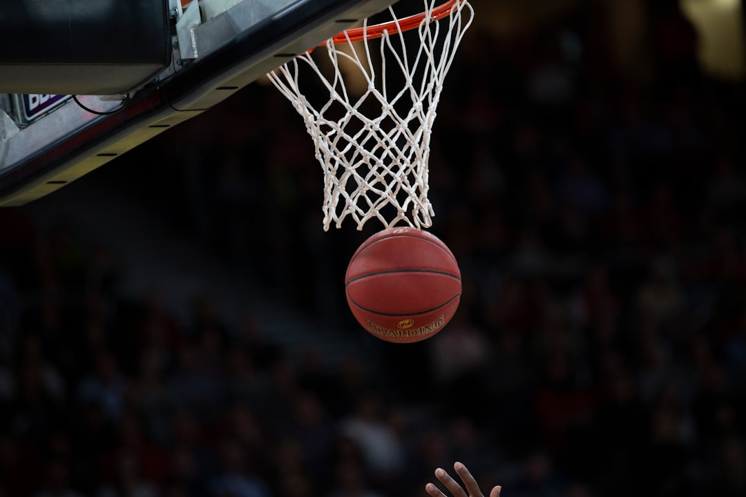 Basketball game action